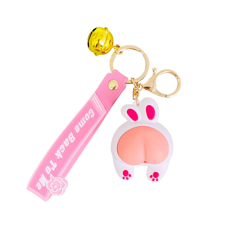 Wholesale Soft Rubber Decompression Figurine Keychain